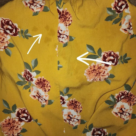 🌻🌻Rue 21 Yellow Floral Romper Jumpsuit, Medium - Picture 7 of 8